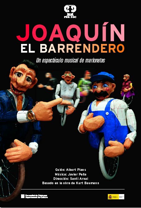 Cartel del espectáculo 'Joaquín el barrendero' de Per Poc